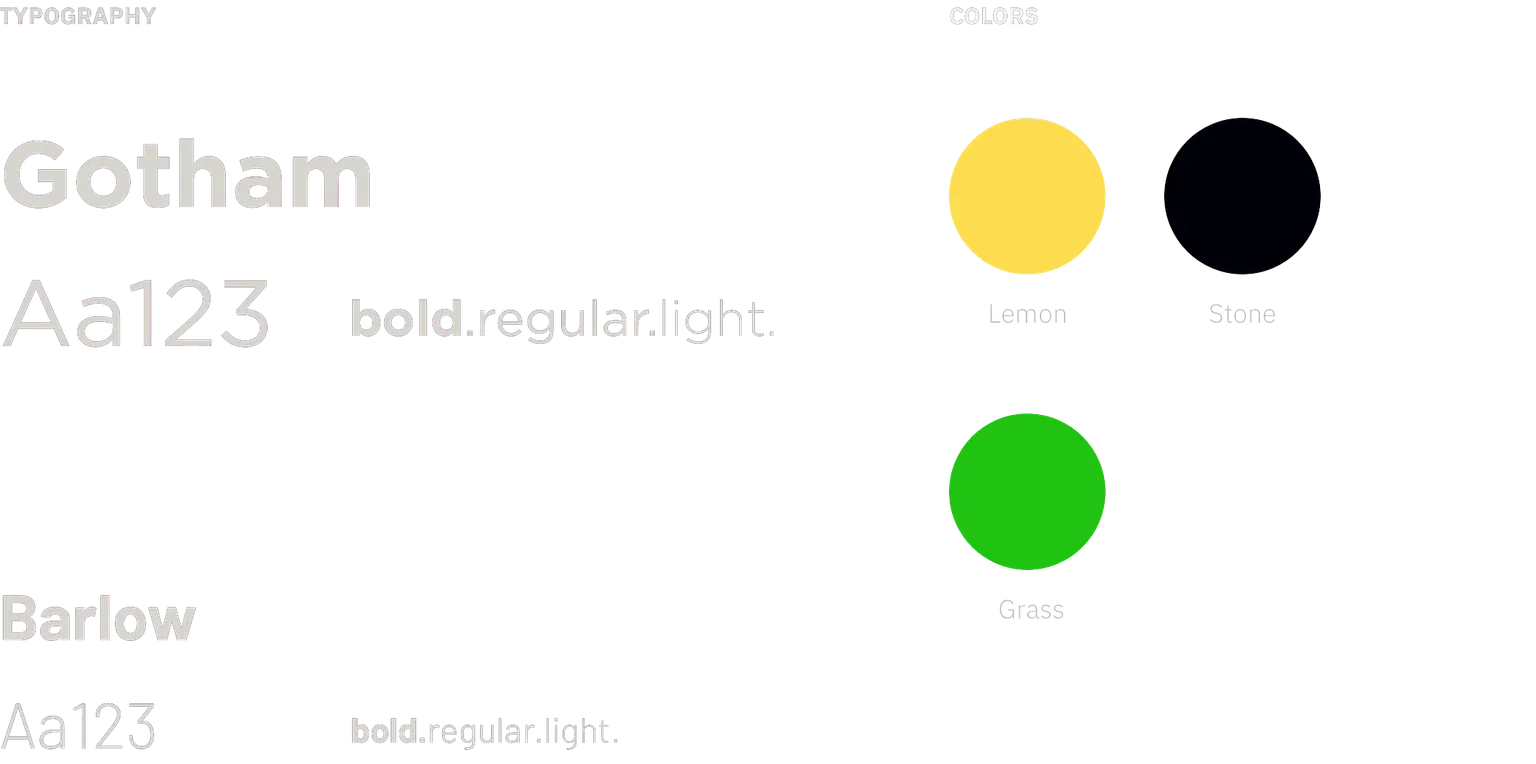 Wadi Grocery typography and color system