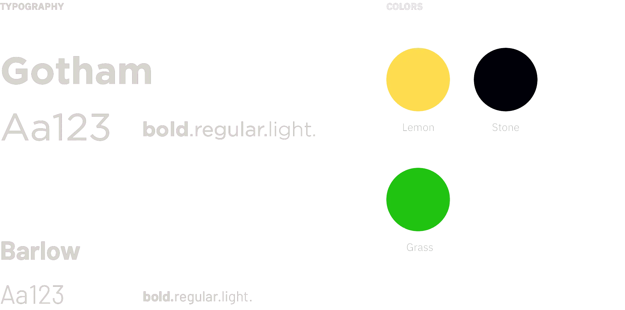 Wadi Grocery typography and color system